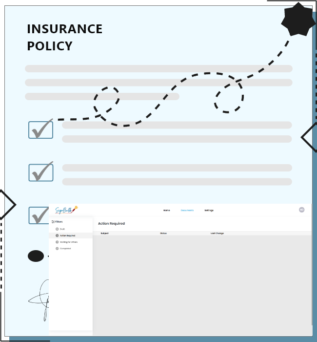 insurance documents digital signature