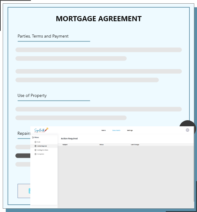 mortgage document e signature