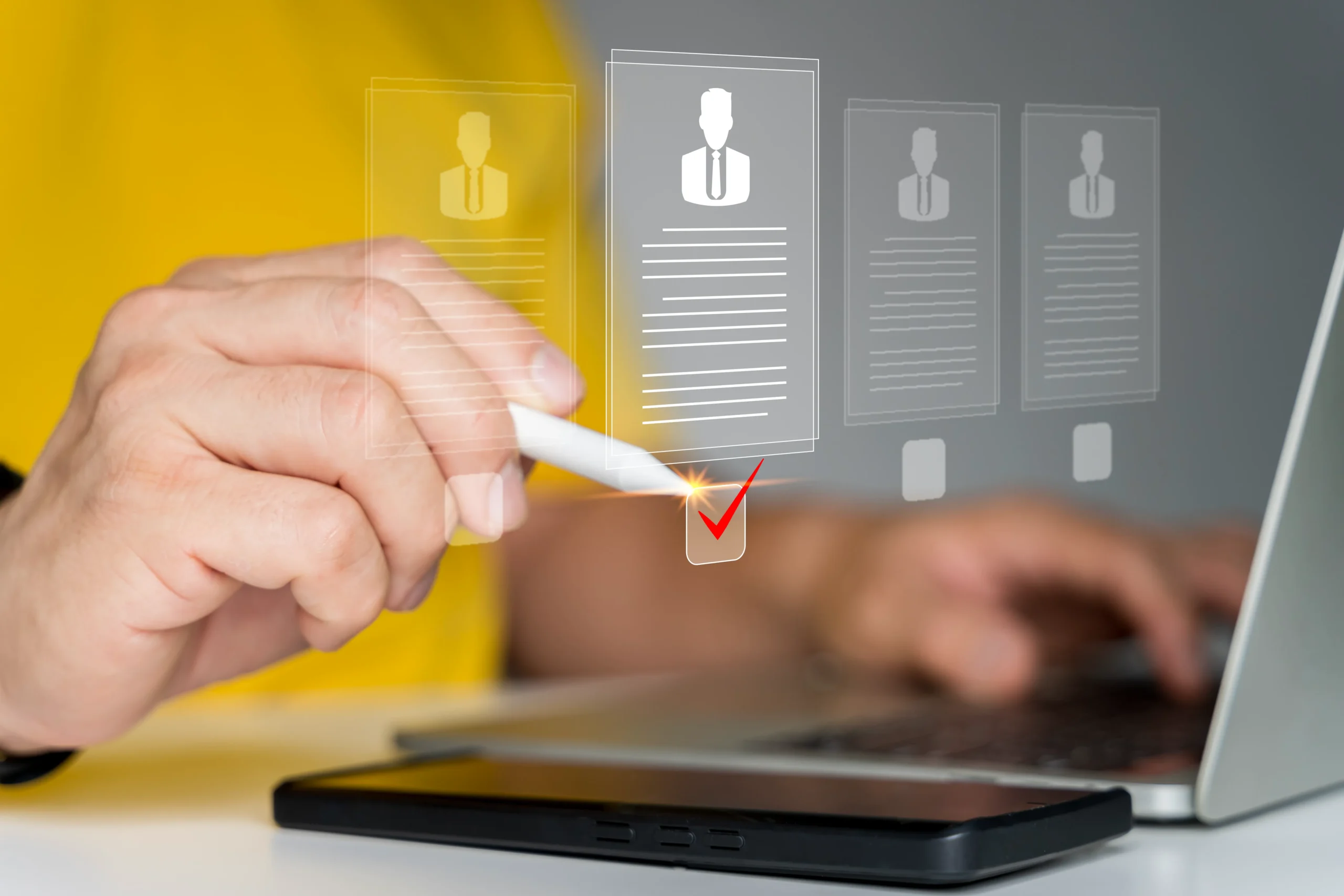 Electronic Signature app for HR onboarding being used on a digital device, showcasing a digital signature app for HR onboarding.