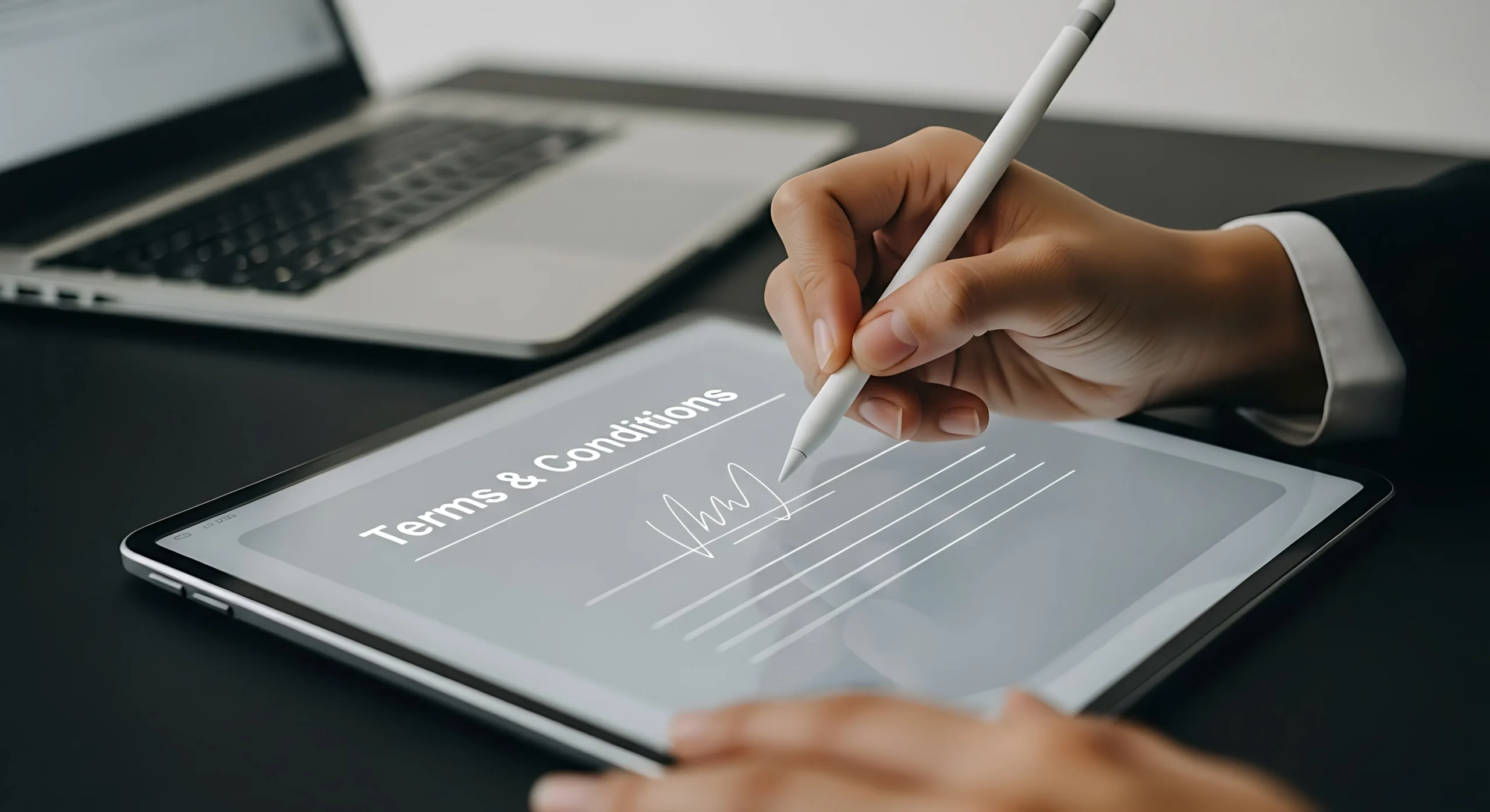 Insurance policy form being signed digitally on a smartphone using Electronic Signatures for Insurance via a modern eSignature app for Insurance.