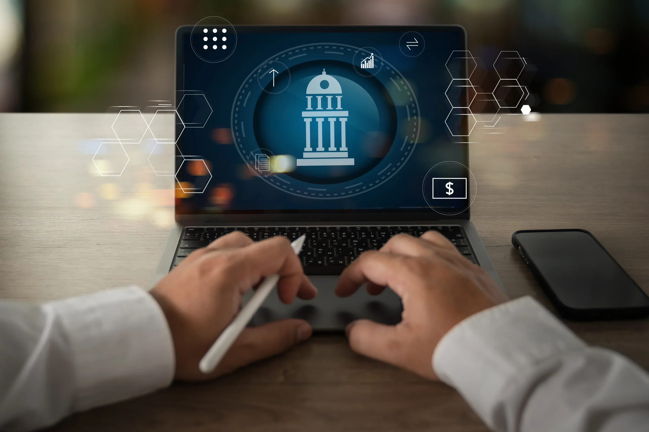 Digital banking workflow showcasing Financial eSignatures for secure eSignature for financial agreements and compliant online approvals.