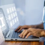 Doctor using an electronic signature app on a tablet in a healthcare environment