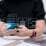 Secure legal e signature created using an e-signature tool and e-signature app on a tablet for fast digital document approval