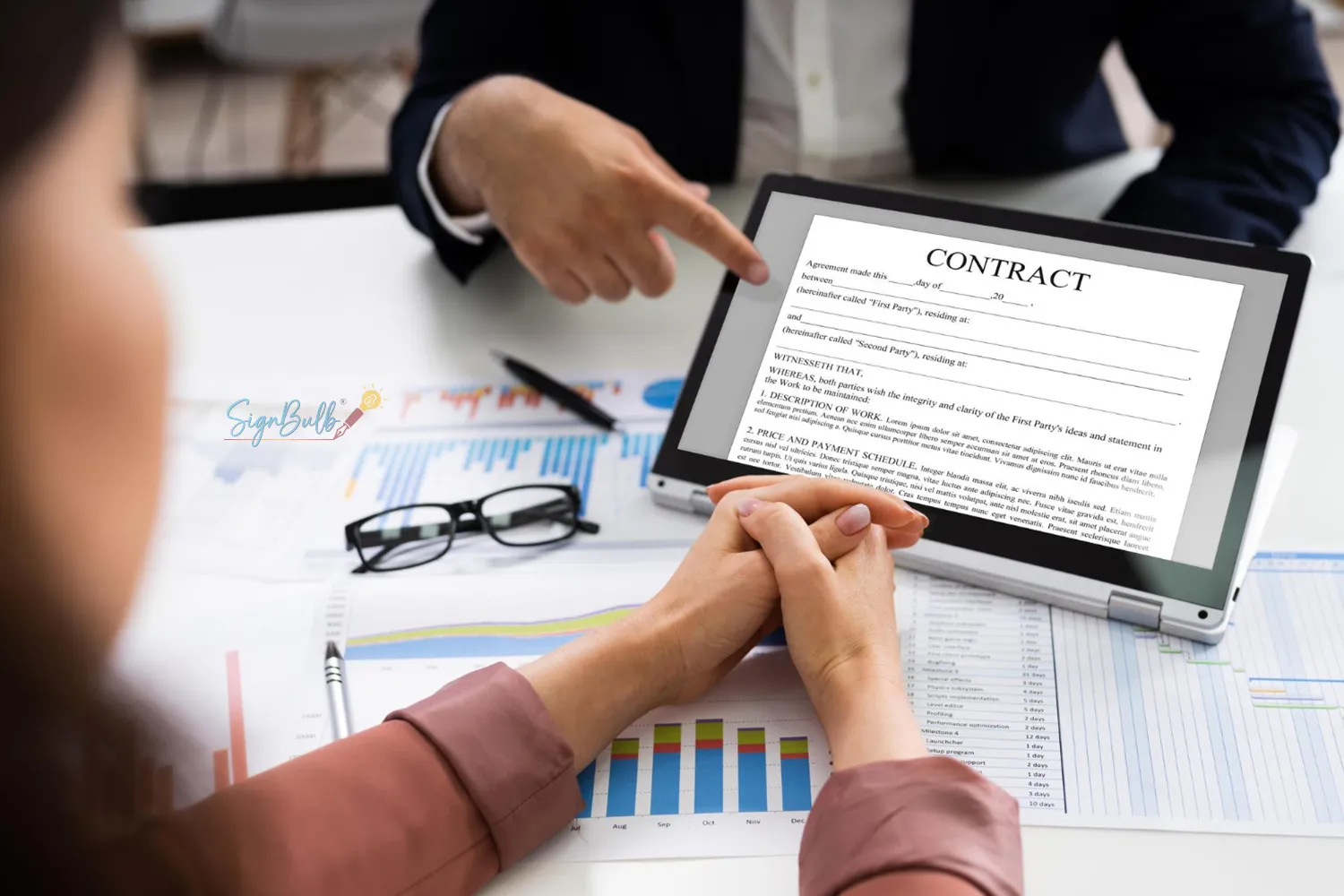 Signing real estate documents digitally using an electronic signature tool, highlighting a secure electronic sign through an online free esignature and electronic signature app.