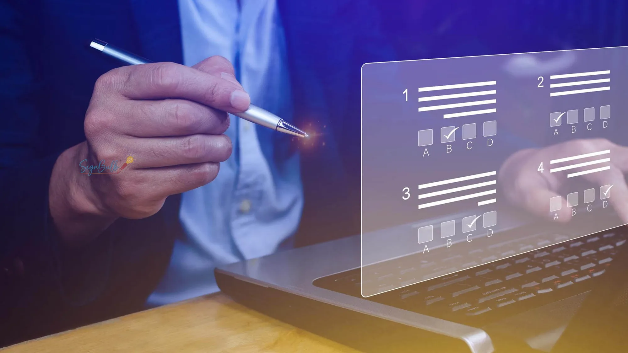 Best eSignature affiliate program dashboard showing digital signature tool interface on laptop screen with secure online signing process