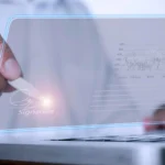 Professional signing documents digitally through an eSignature affiliate program, demonstrating online signature affiliate solutions and eSignature affiliate marketing for free affiliate programs.