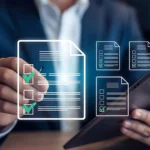 Businessman completing secure digital agreement on tablet showcasing eSignature market growth and digital signature trends 2026