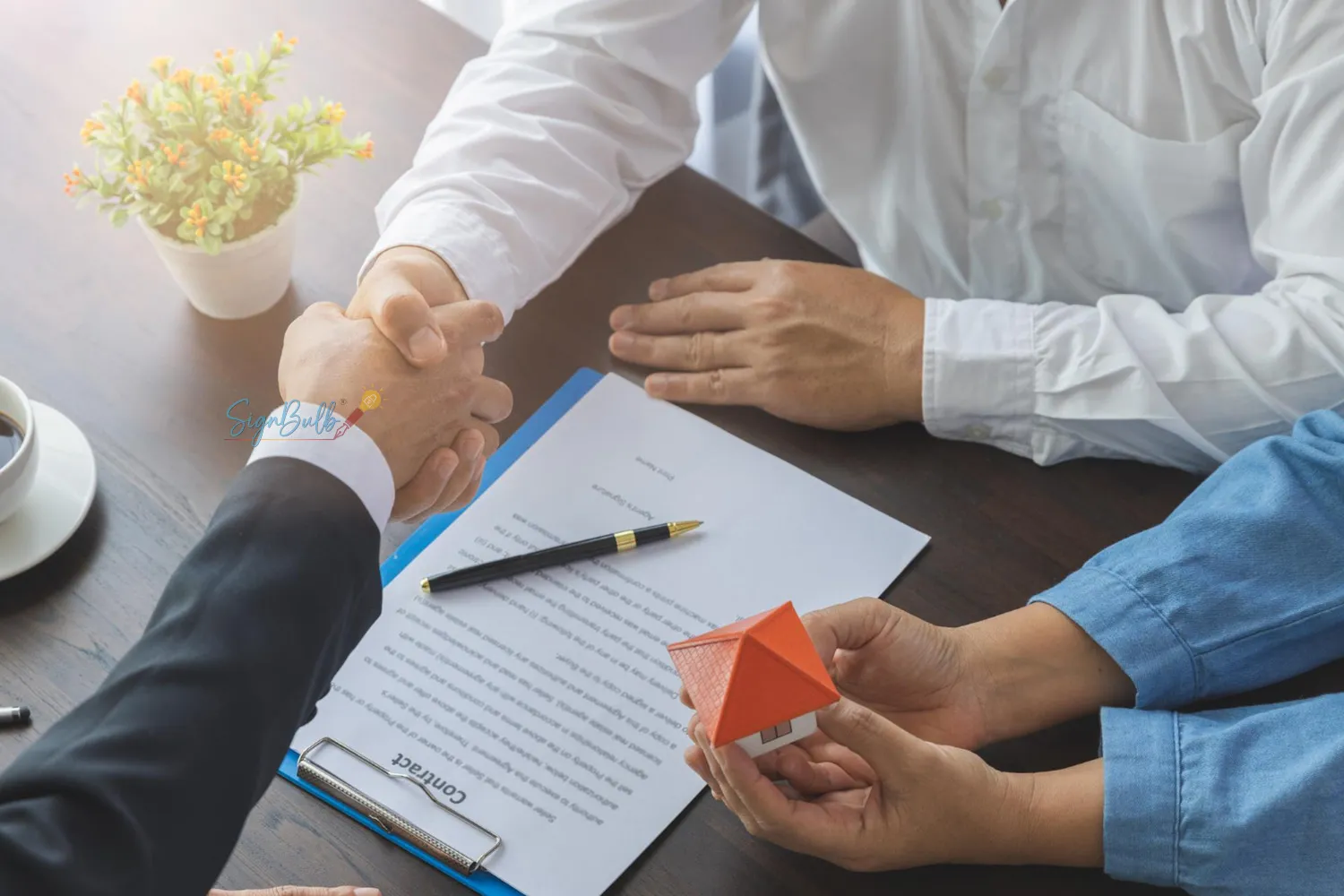 Esignature for real estate contracts showing electronic signature for contracts completed with a free esignature online
