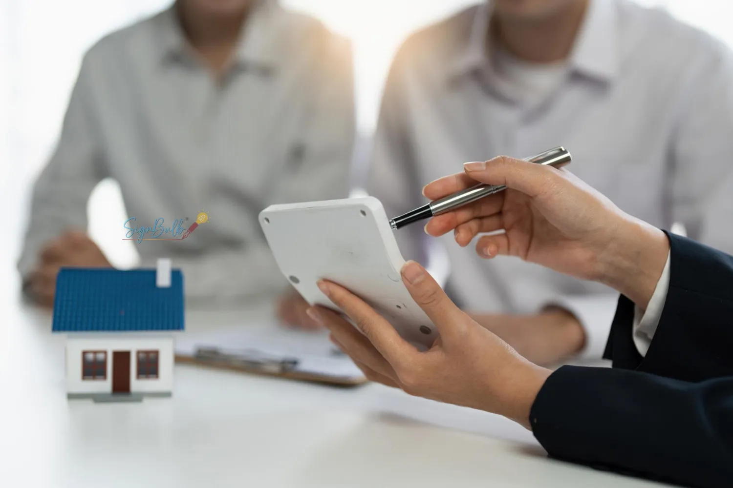 Real estate consultation using an eSignature free service to apply a secure electronic signature through an e signature tool and e signature app for fast contract approval.
