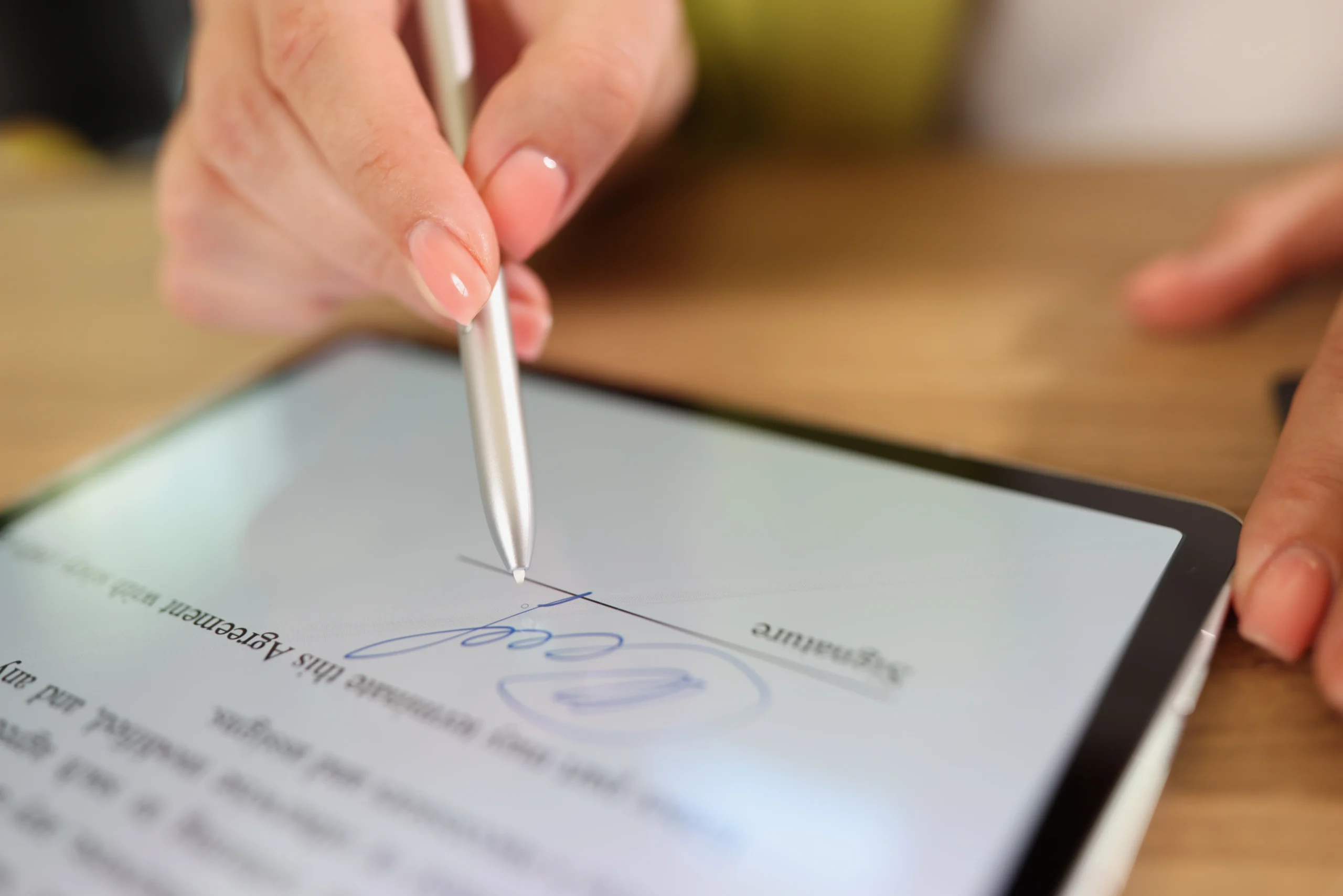 Digital eSignature workflow for signing loan documents online.