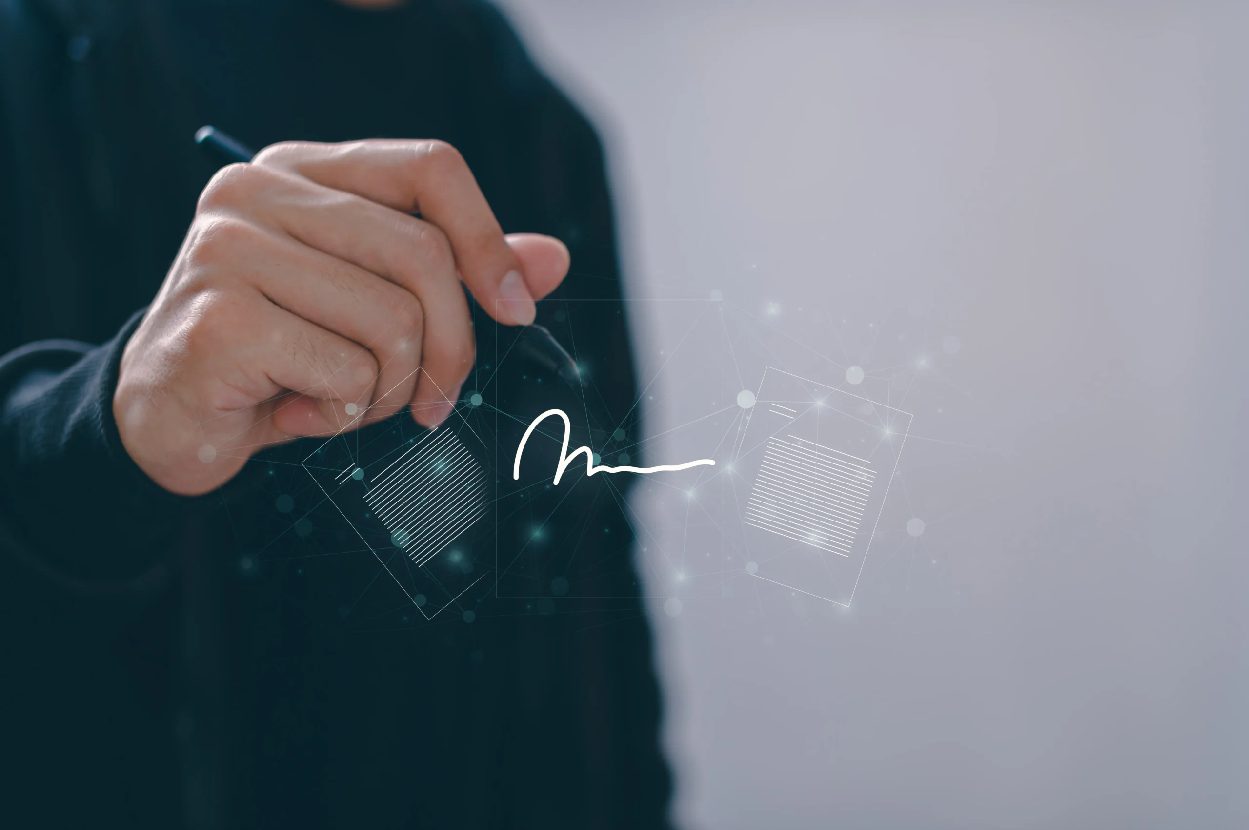 User drawing digital signature using document signing API solution with eSignature API for SaaS and eSignature API integration for web apps.
