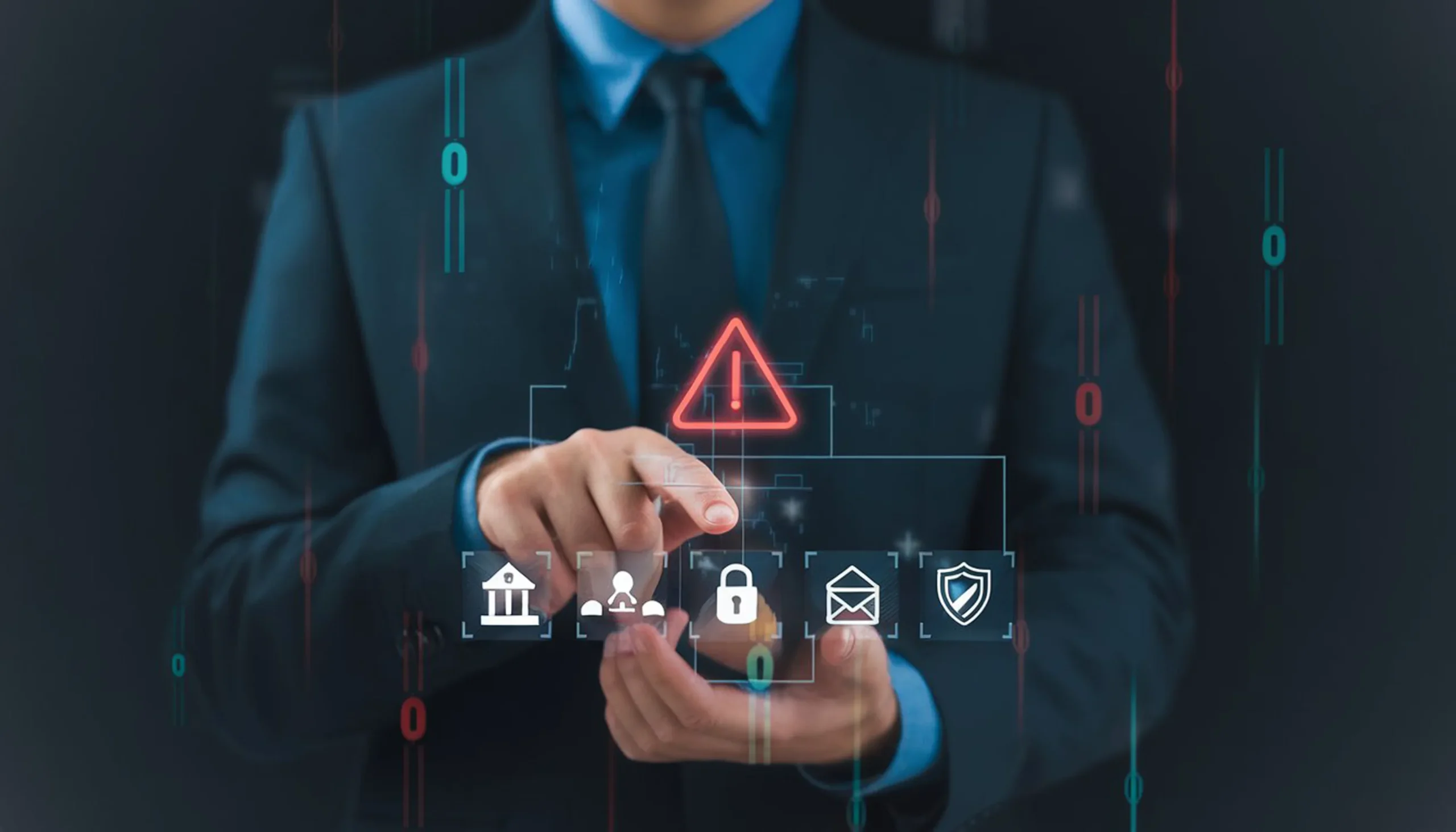 A professional working on a laptop with financial documents, using a secure eSignature for finance to complete transactions.